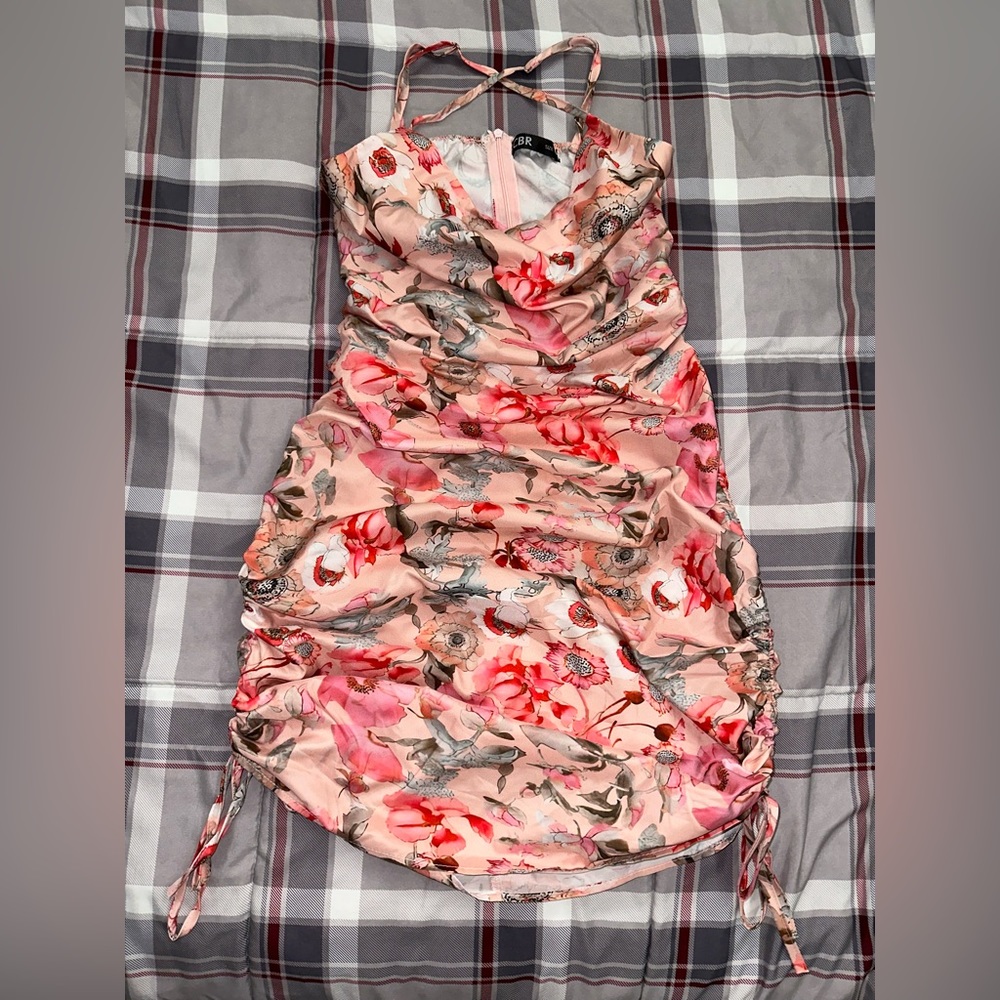 Floral dress.